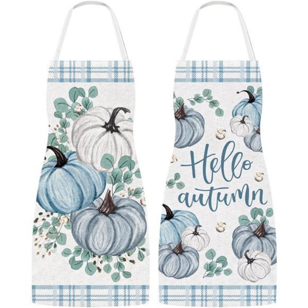 Set‎ of 2 Holiday Aprons Adjustable Kitchen Cooking Washable Aprons for Dinner